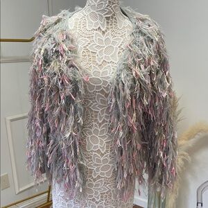 Gray and Pink Women's Sweater